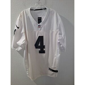 Nike NFL On Field Las Vegas Raiders Derek Carr #4 Men White Mesh Stitched 52 XL